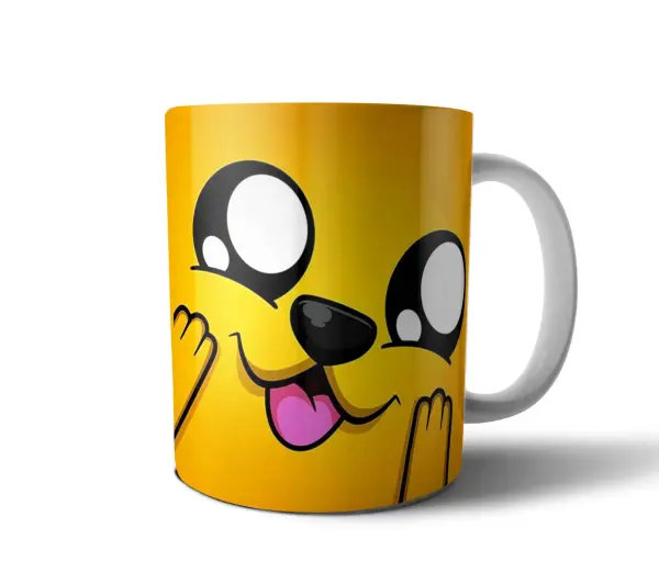 Taza de Cerámica Mikecrack Carita Amarilla