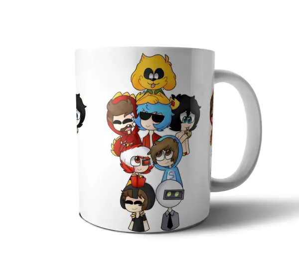Taza de Cerámica Mikecrack Grupo Chibi Streamers