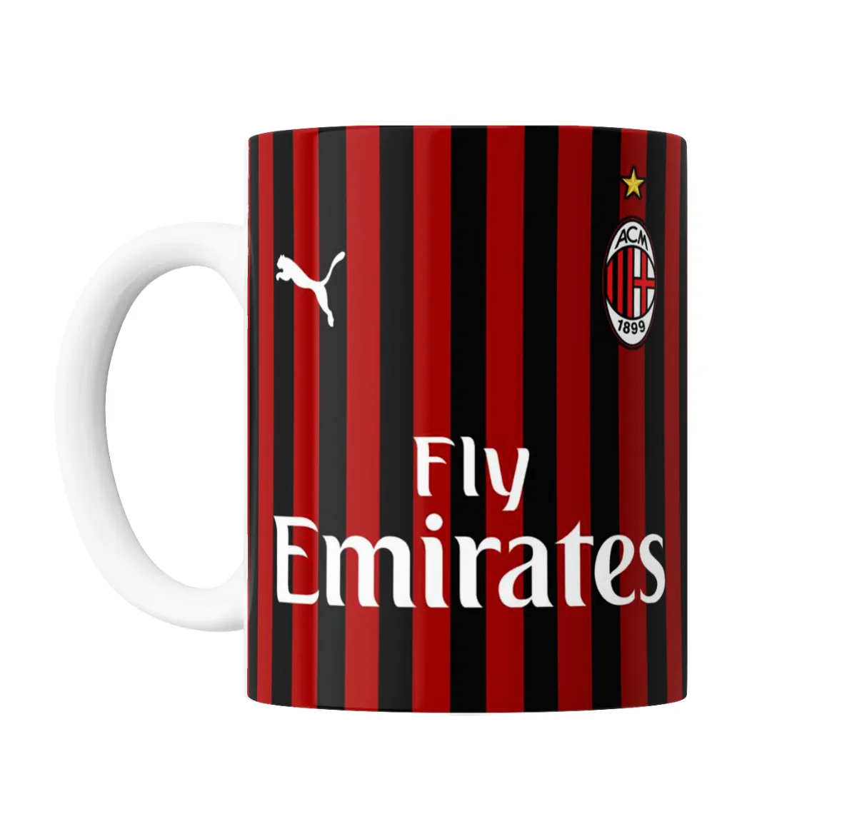 Taza de Cerámica AC Milan Camiseta Local Fly Emirates - vista 2