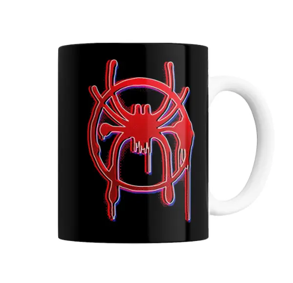 Taza de Cerámica Spider-Man Into the Spider-Verse Logo Miles Morales