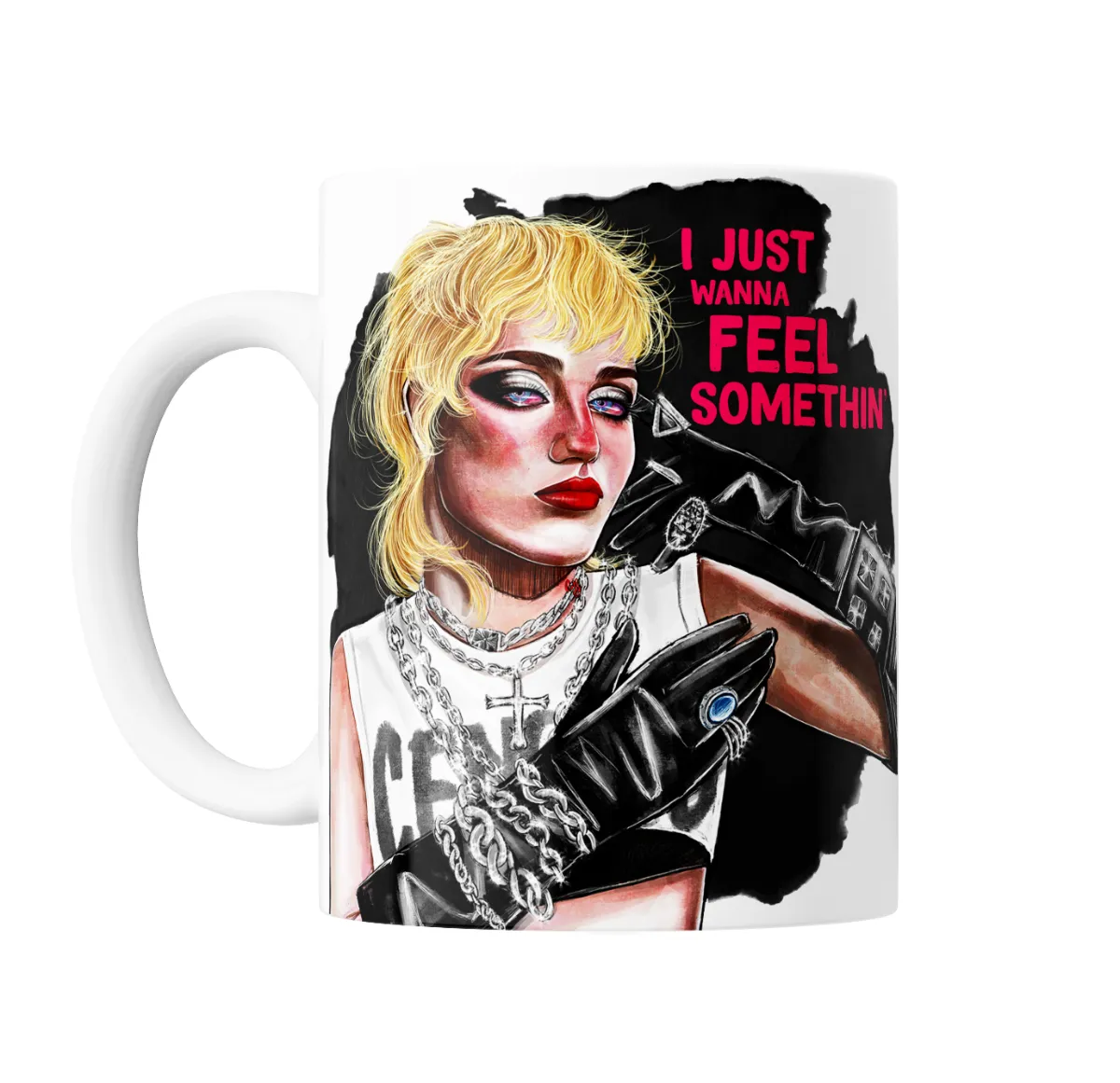 Taza de Cerámica Miley Cyrus I Just Wanna Feel Somethin' - vista 2