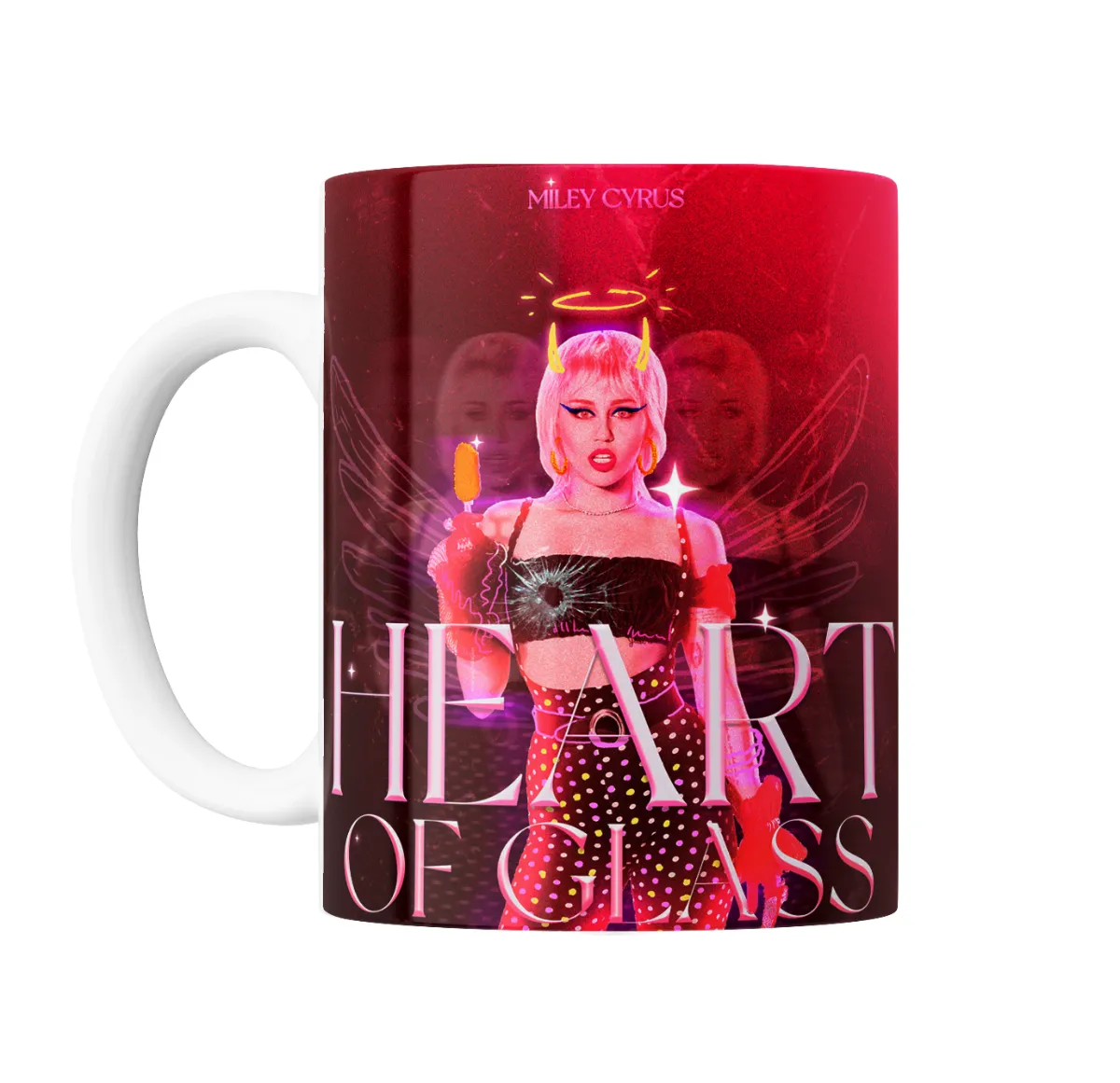 Taza de Cerámica Miley Cyrus Heart of Glass - vista 2