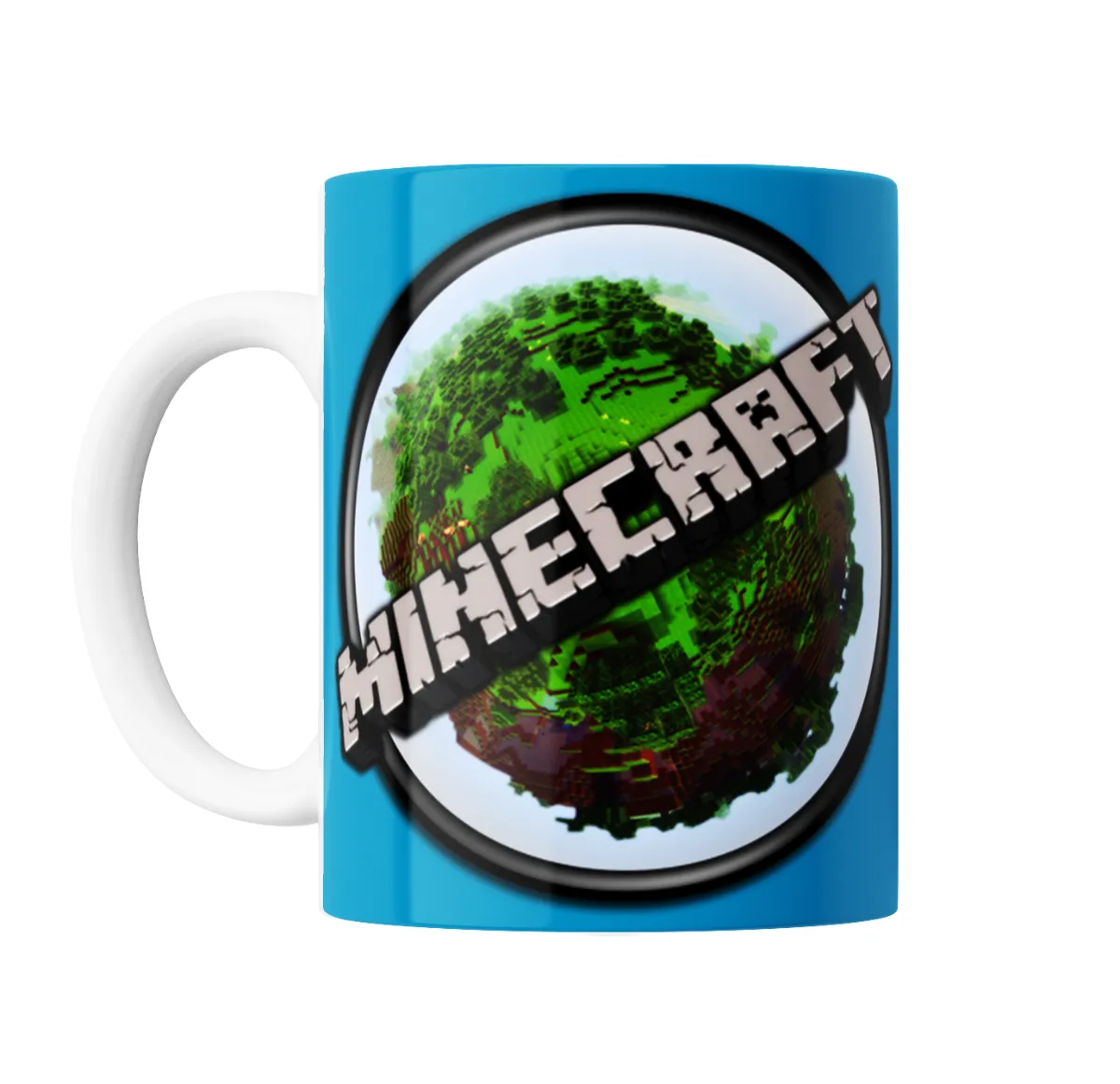 Taza de Cerámica Minecraft Mundo Verde - vista 2
