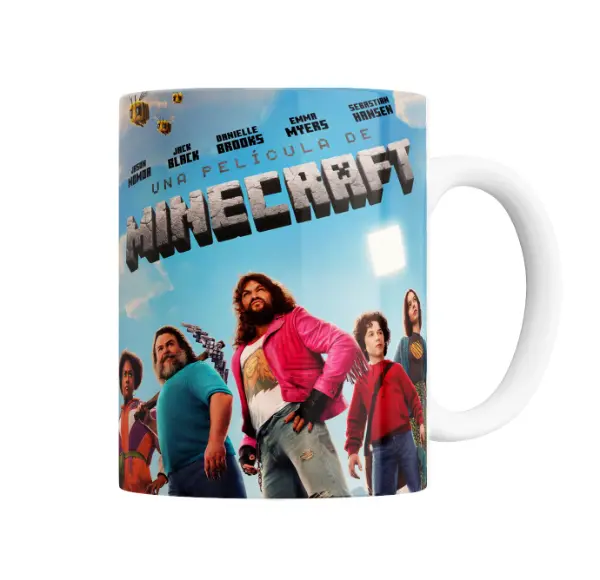 Taza de Cerámica Minecraft La Película Jason Momoa Jack Black