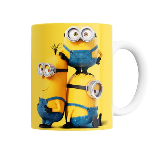 Taza de Cerámica Minions Trío Despreocupados
