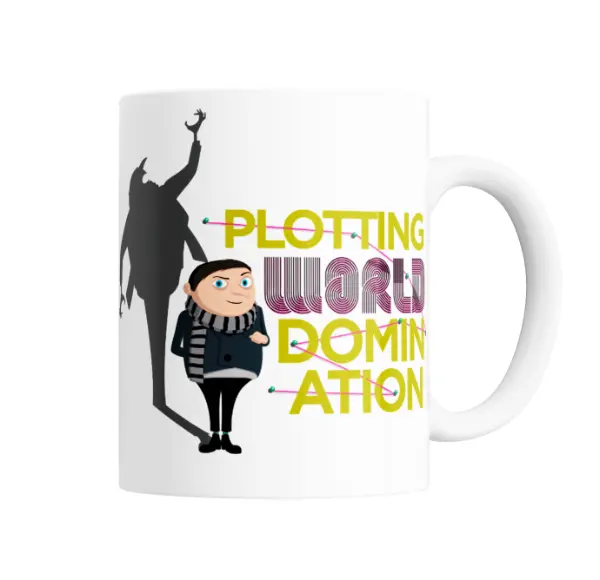 Taza de Cerámica Mi Villano Favorito Gru Plotting World Domination