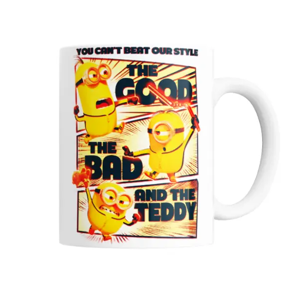 Taza de Cerámica Minions The Good The Bad and The Teddy