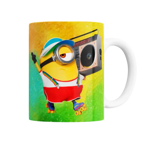 Taza de Cerámica Minions Stuart con Parlante Rollers