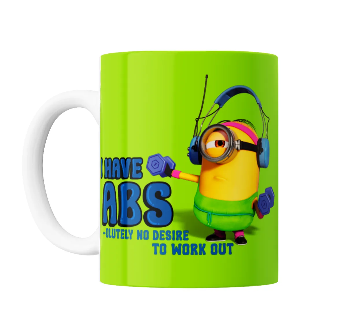 Taza de Cerámica Minions Abs Gimnasio - vista 2