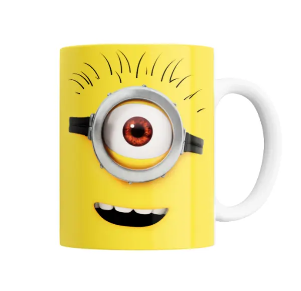 Taza de Cerámica Minions Un Ojo Sonrisa