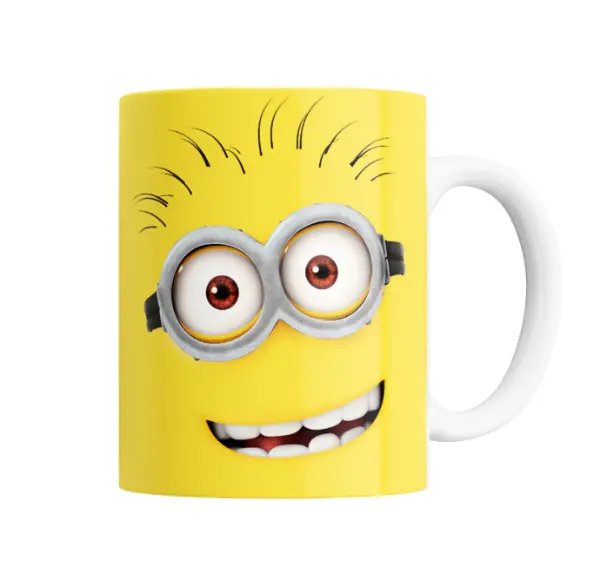 Taza de Cerámica Minions Ojos Grandes con Lentes