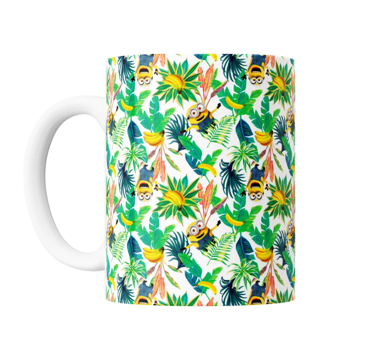 Taza de Cerámica Minions Estampado Tropical Bananas - vista 2