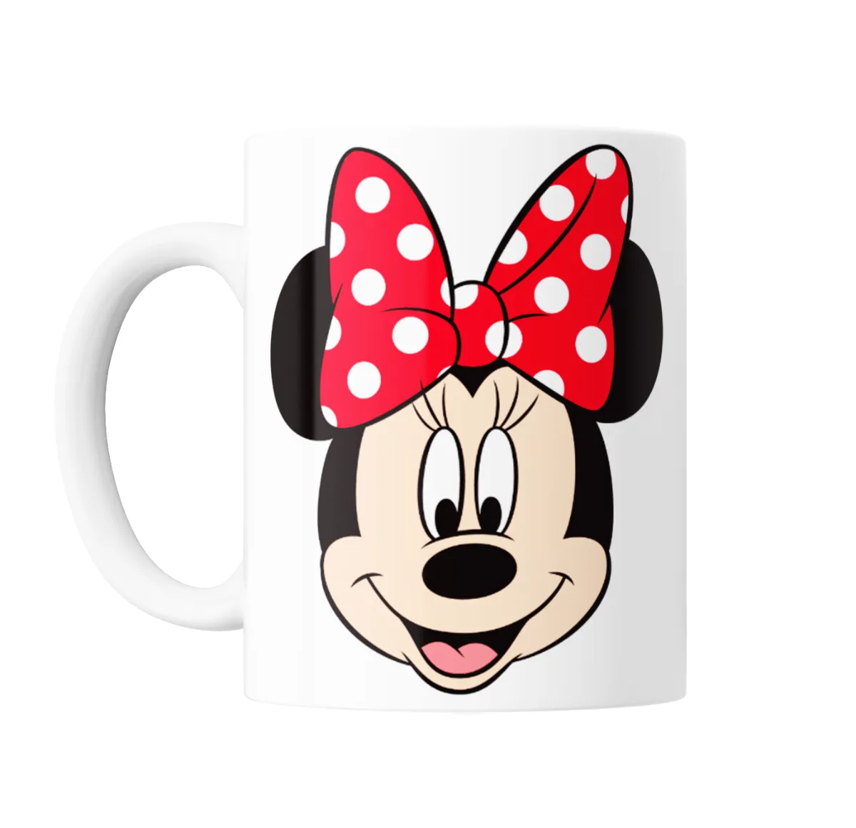 Taza de Cerámica Minnie Mouse Cara Moño Rojo - vista 2