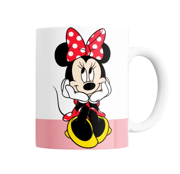 Taza de Cerámica Minnie Mouse Pensativa