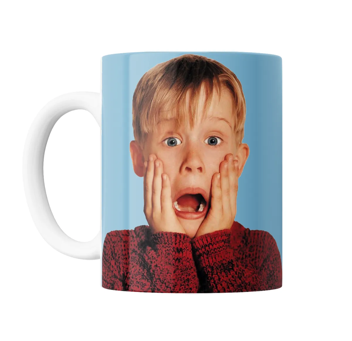 Taza de Cerámica Mi Pobre Angelito Kevin Grito Manos en la Cara - vista 2