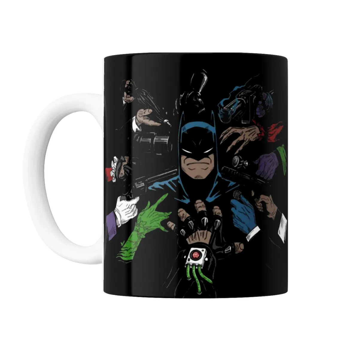 Taza de Cerámica Batman y Villanos Armados - vista 2