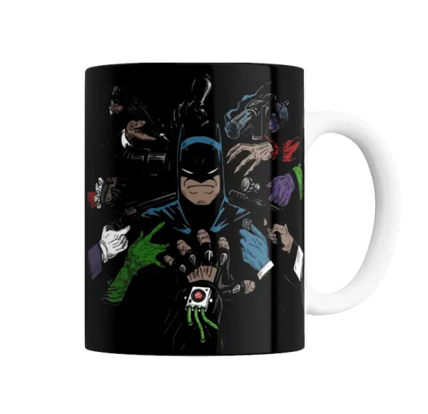 Taza de Cerámica Batman y Villanos Armados