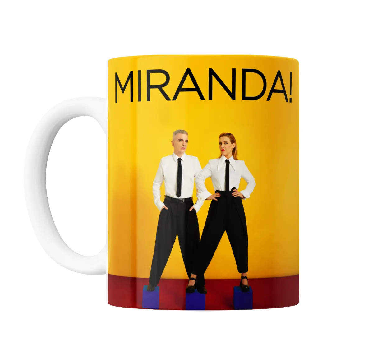 Taza de Cerámica Miranda! Dúo Fondo Amarillo - vista 2