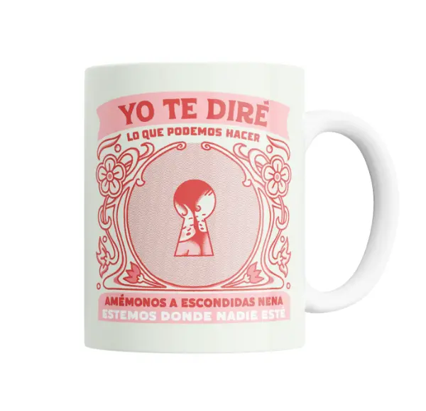 Taza de Cerámica Miranda Amémonos a Escondidas Nena