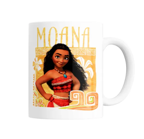 Taza de Cerámica Moana Disney Diseño Dorado