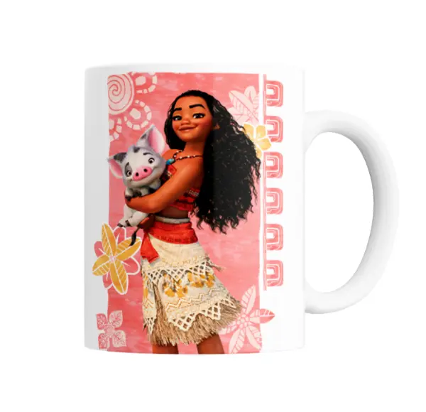 Taza de Cerámica Moana y Pua