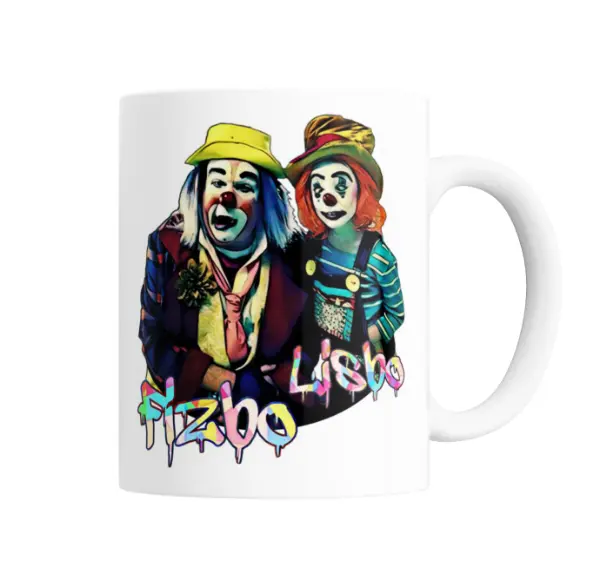 Taza de Cerámica Modern Family Fizbo y Lisbo Payasos
