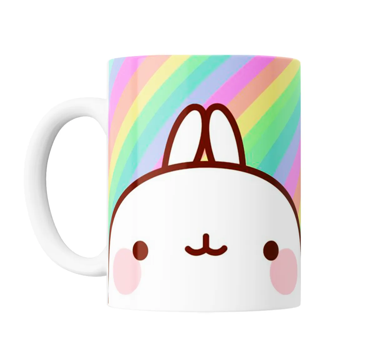 Taza de Cerámica Molang Conejo Arcoíris - vista 2