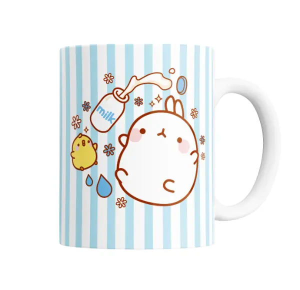 Taza de Cerámica Molang Leche y Piu Piu