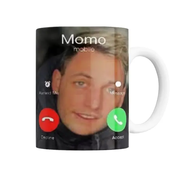 Taza de Cerámica Momo Llamada Entrante