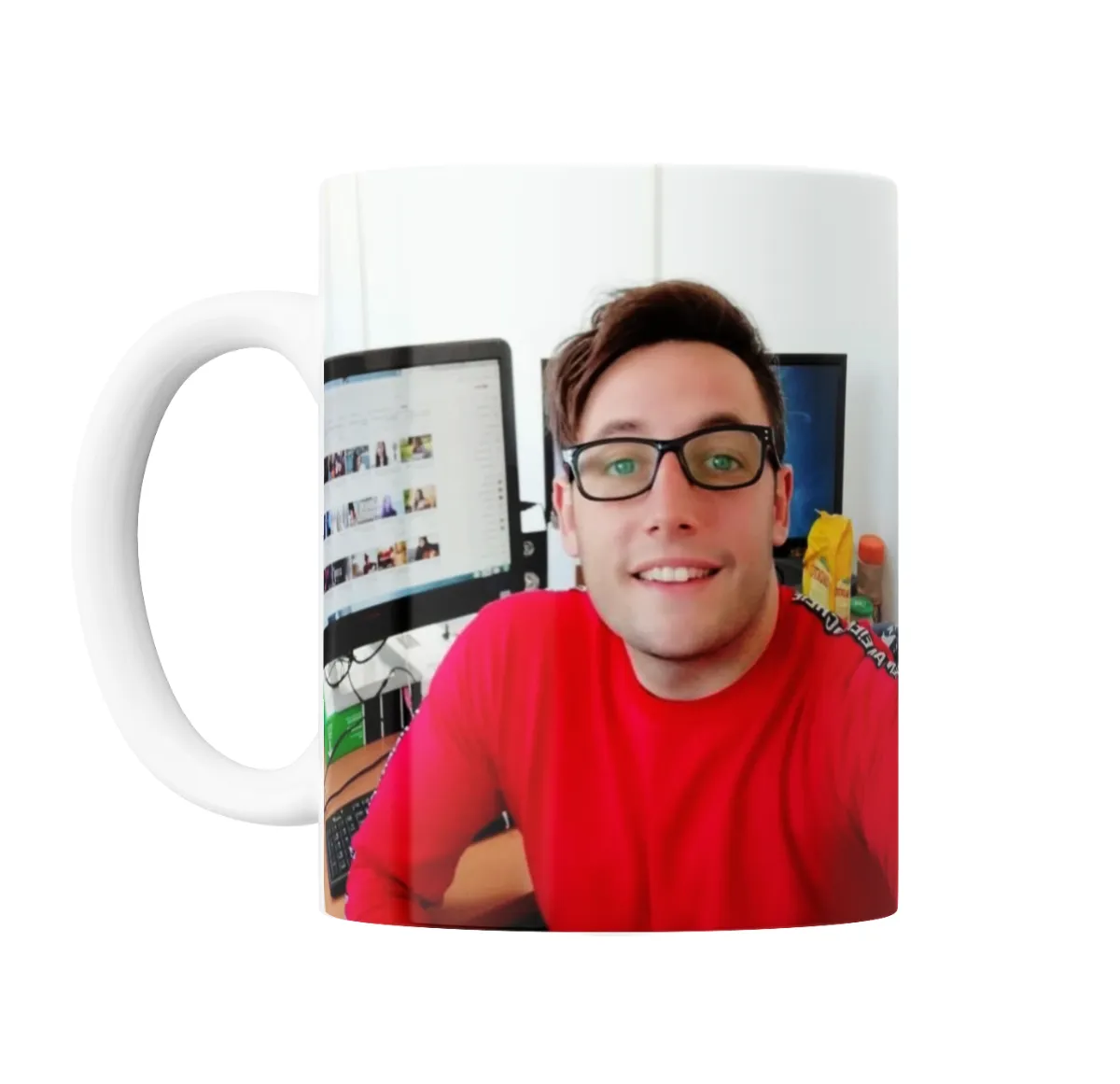 Taza de Cerámica Momo Streamer Foto Escritorio - vista 2
