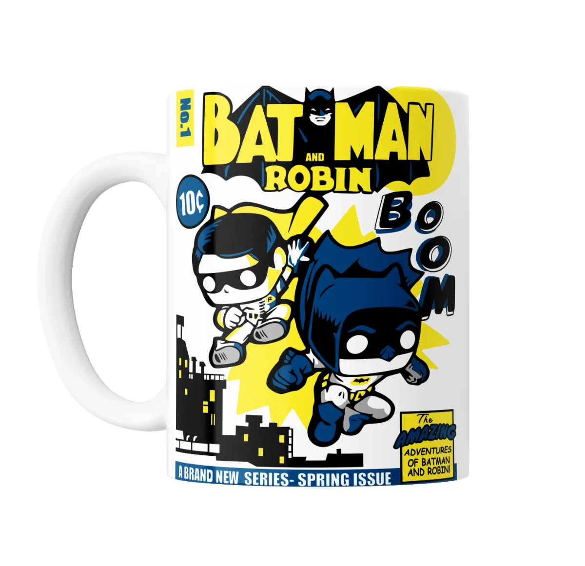 Taza de Cerámica Batman y Robin Funko Pop Comic - vista 2