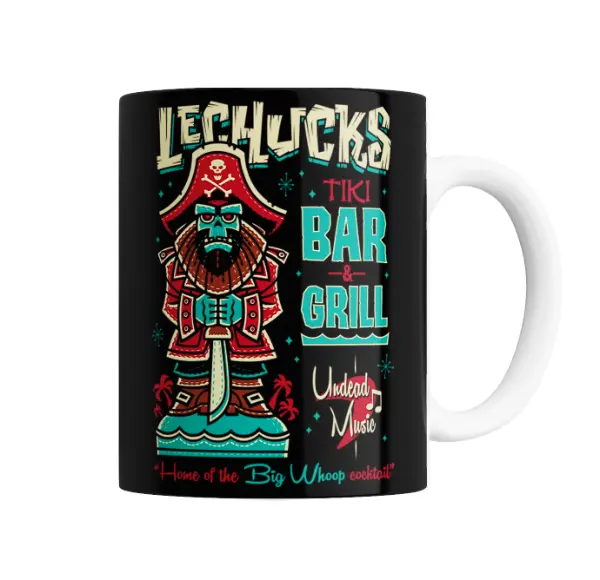 Taza de Cerámica Monkey Island Lechucks Tiki Bar & Grill