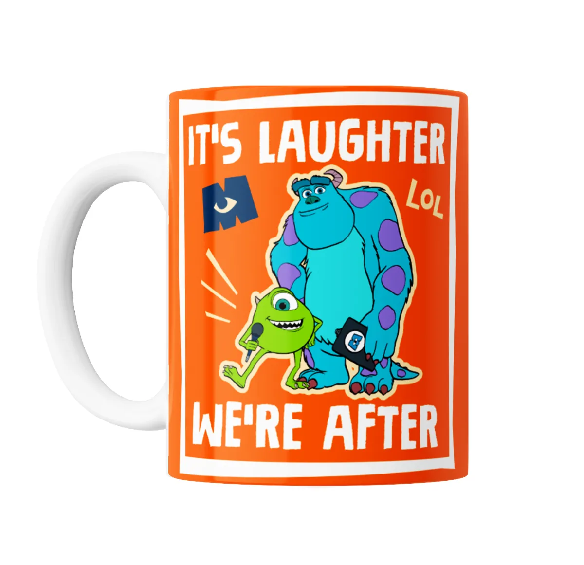 Taza de Cerámica Monsters at Work Mike y Sulley It's Laughter We're After - vista 2