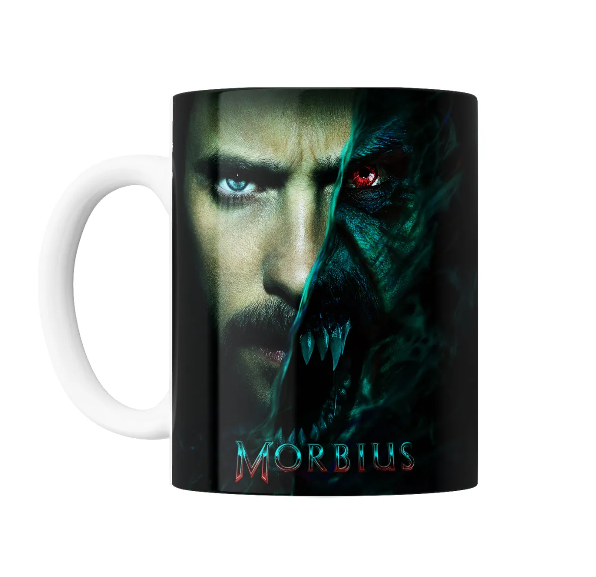 Taza de Cerámica Morbius Mitad Humano Mitad Monstruo - vista 2