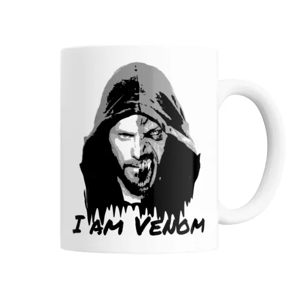 Taza de Cerámica Venom I Am Venom Rostro Mitad Humano