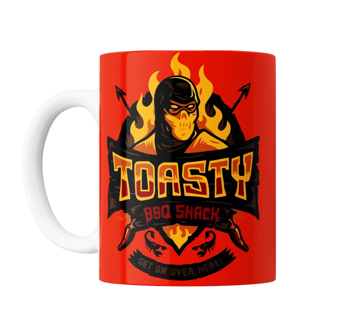 Taza de Cerámica Mortal Kombat Scorpion Toasty BBQ Shack - vista 2