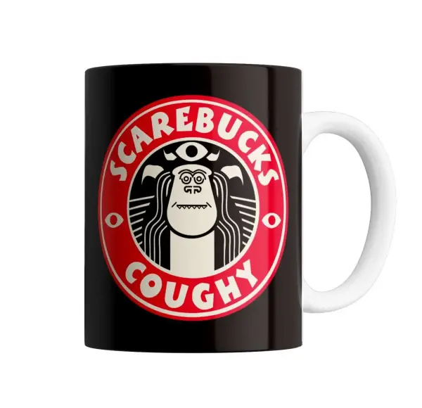 Taza de Cerámica Monsters at Work Scarebucks Coughy