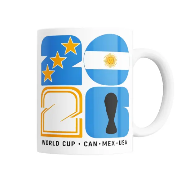 Taza de Cerámica Mundial 2026 Argentina