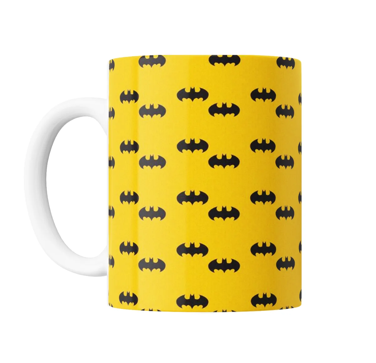Taza de Cerámica Batman Logo Patrón Amarillo - vista 2