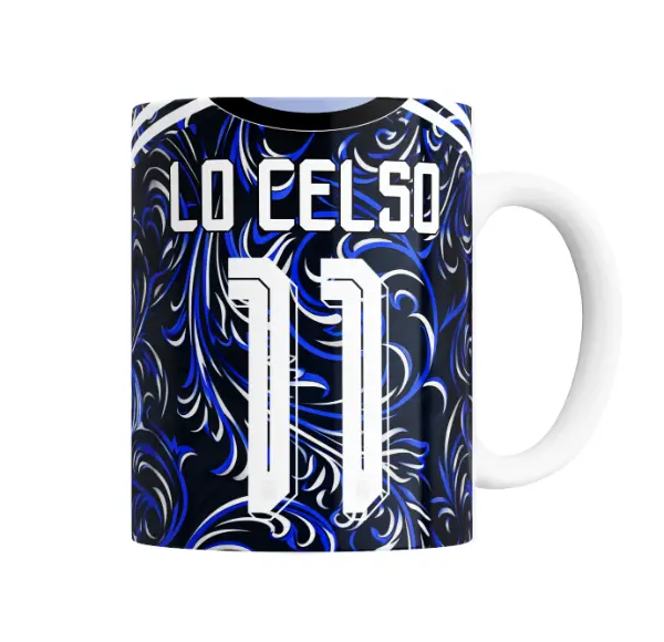 Taza de Cerámica Selección Argentina Lo Celso 11 Camiseta Suplente
