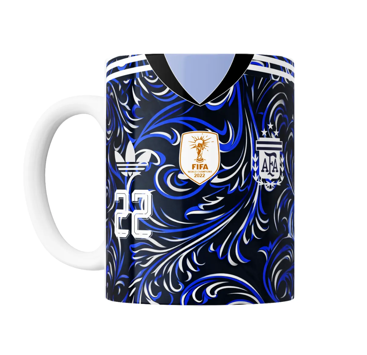 Taza de Cerámica Mundial 2026 Camiseta Suplente Martínez 22 - vista 2