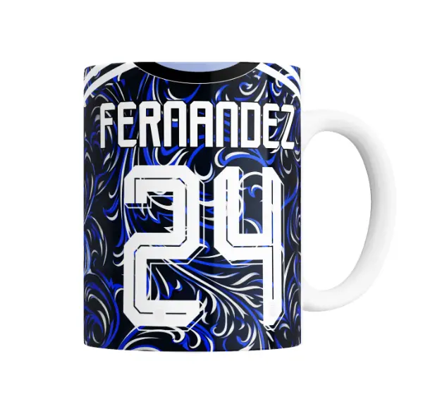 Taza de Cerámica Mundial 2026 Fernández 24 Camiseta Suplente