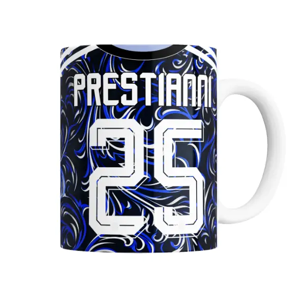 Taza de Cerámica Mundial 2026 Prestianni 25 Camiseta Suplente