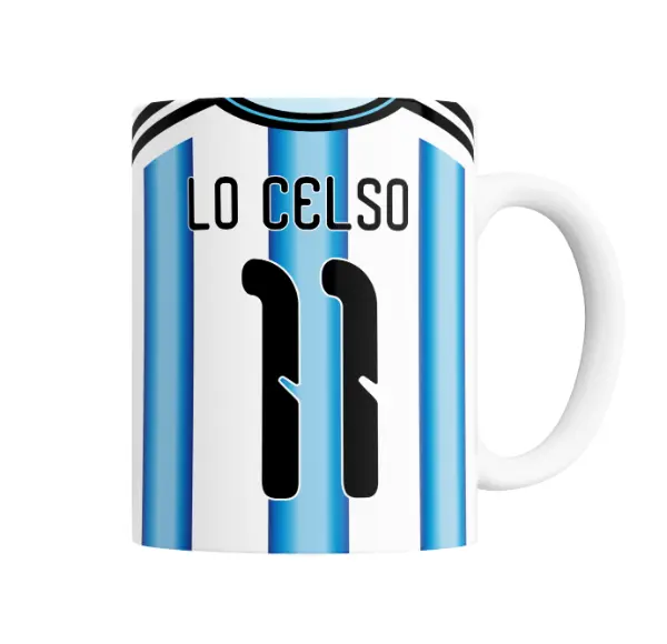Taza de Cerámica Mundial 2026 Argentina Lo Celso 11