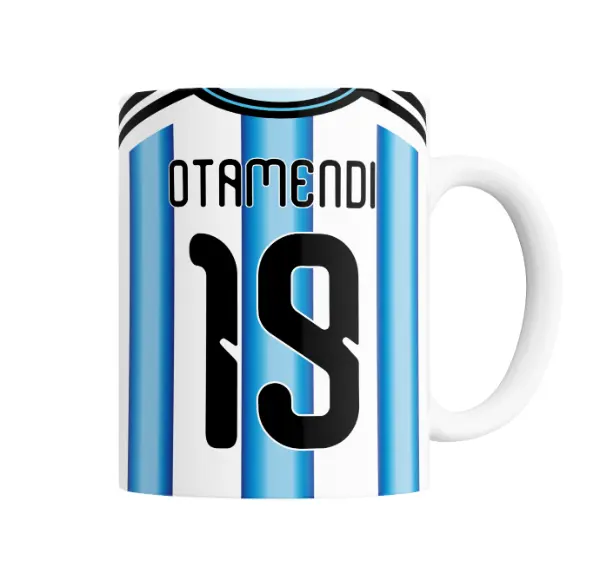 Taza de Cerámica Mundial 2026 Argentina Otamendi 19