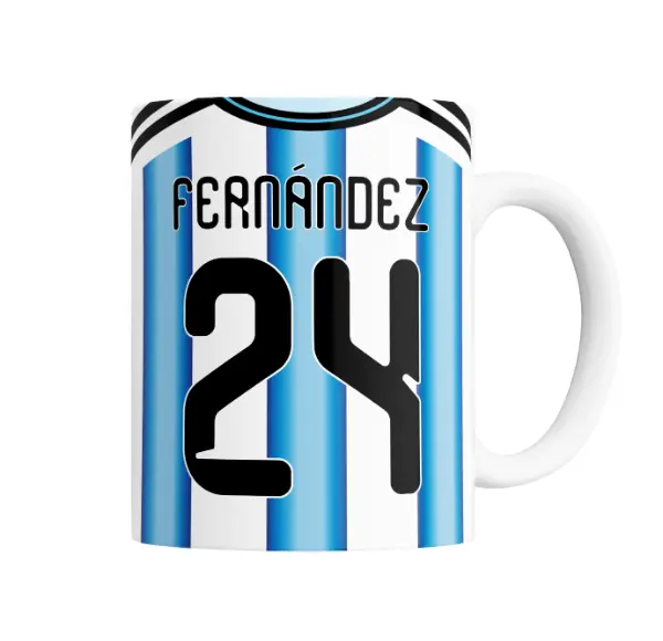 Taza de Cerámica Mundial 2026 Argentina Fernández 24