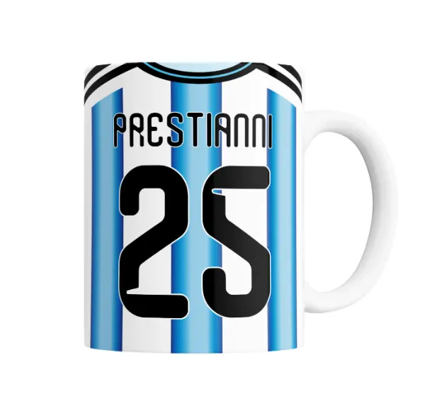 Taza de Cerámica Selección Argentina Prestianni 25 Titular