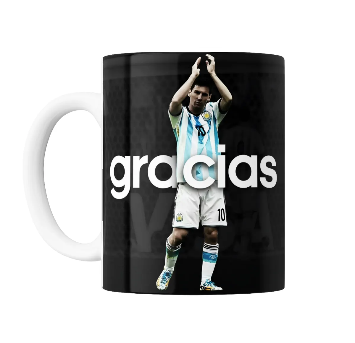 Taza de Cerámica Lionel Messi Gracias Argentina - vista 2