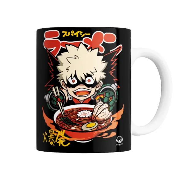 Taza de Cerámica My Hero Academia Bakugo Chibi Ramen
