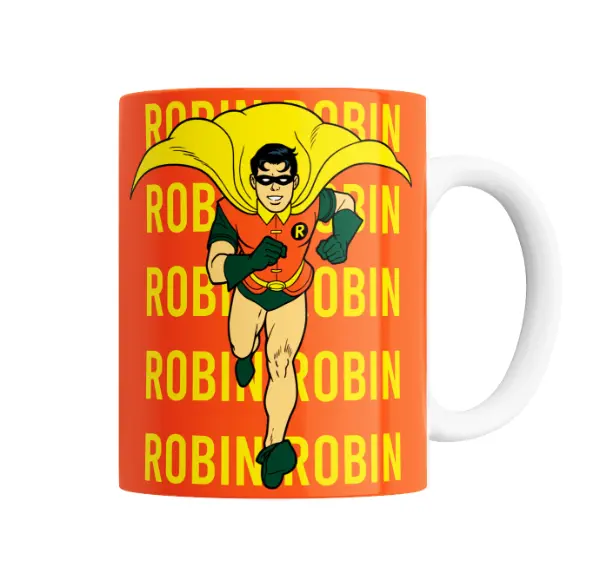 Taza de Cerámica Batman Robin Retro